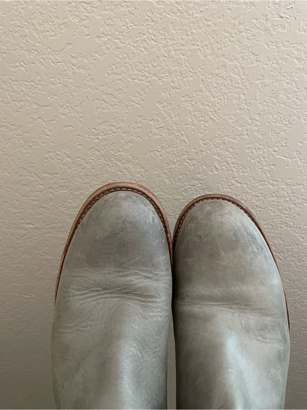 Frye Melissa Button Short Boots Grey Leather Ankle Booties Size 7.5 - Picture 5 of 9